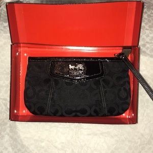 Coach Signature Collection wristlet! Never used